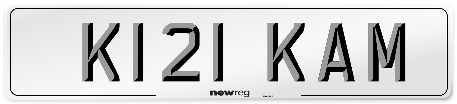 K121 KAM Front Number Plate