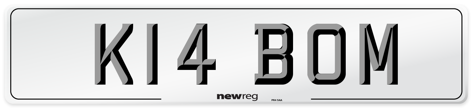 K14 BOM Front Number Plate
