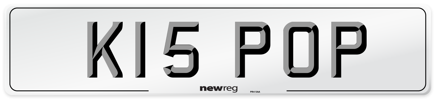 K15 POP Front Number Plate