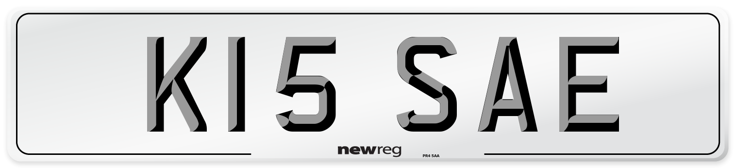 K15 SAE Front Number Plate