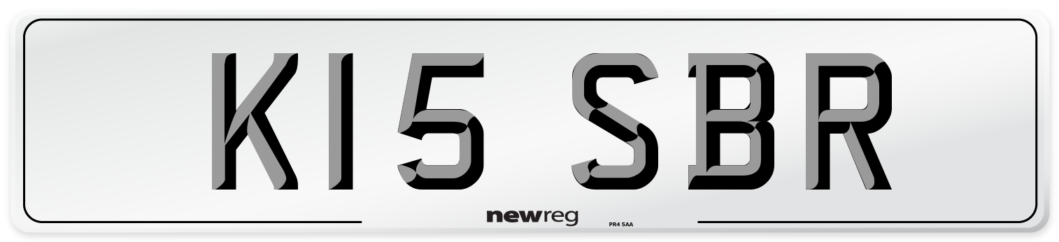 K15 SBR Front Number Plate