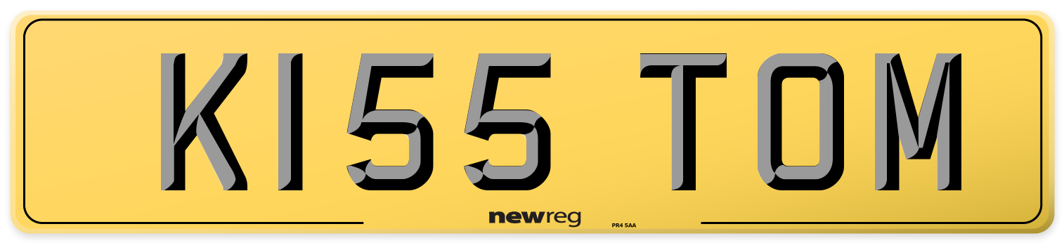 K155 TOM Rear Number Plate