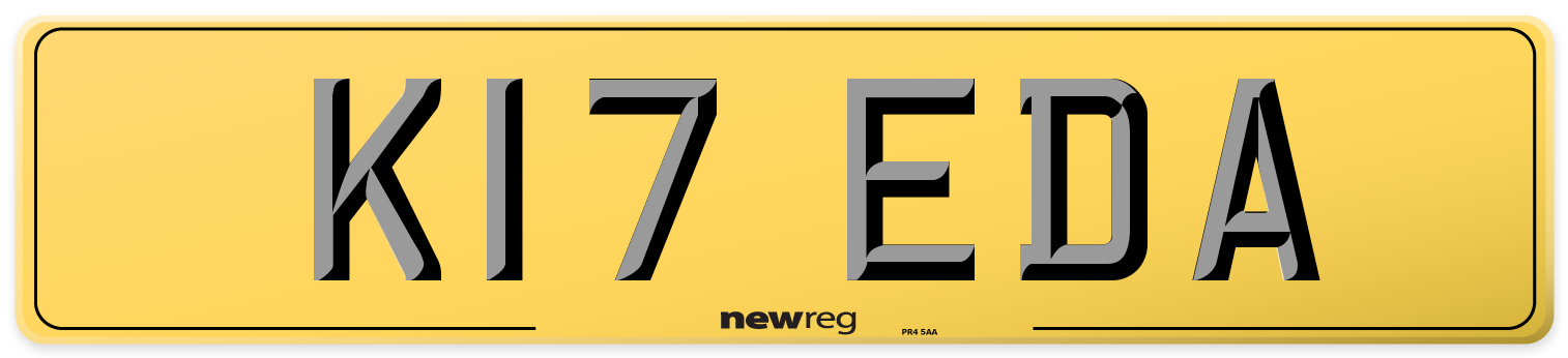 K17 EDA Rear Number Plate