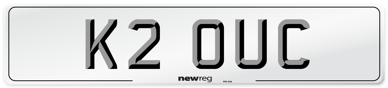 K2 OUC Front Number Plate