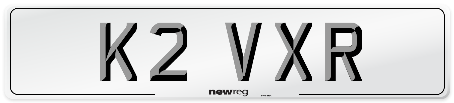 K2 VXR Front Number Plate
