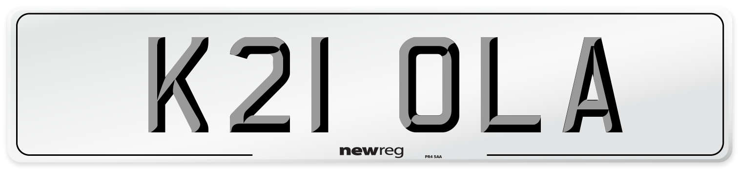 K21 OLA Front Number Plate