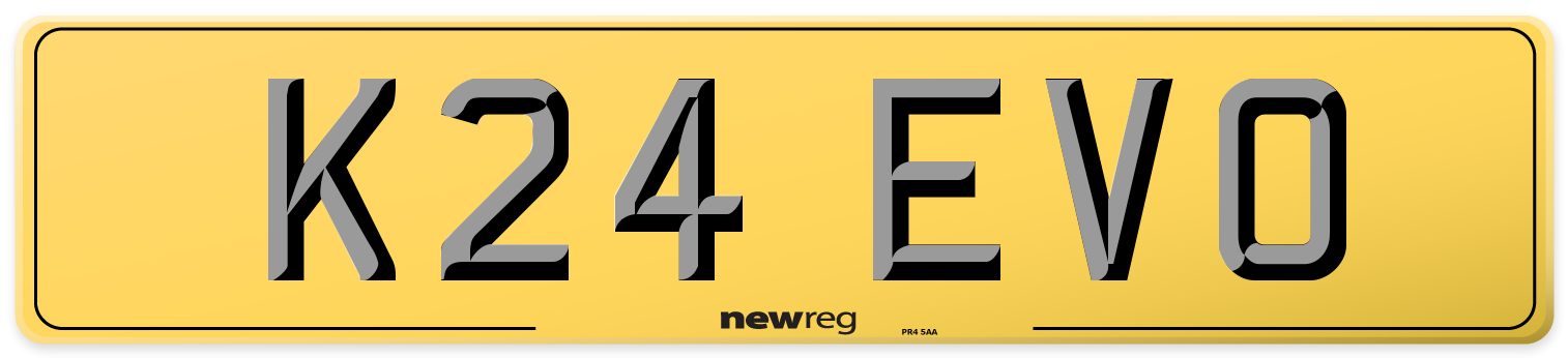 K24 EVO Rear Number Plate
