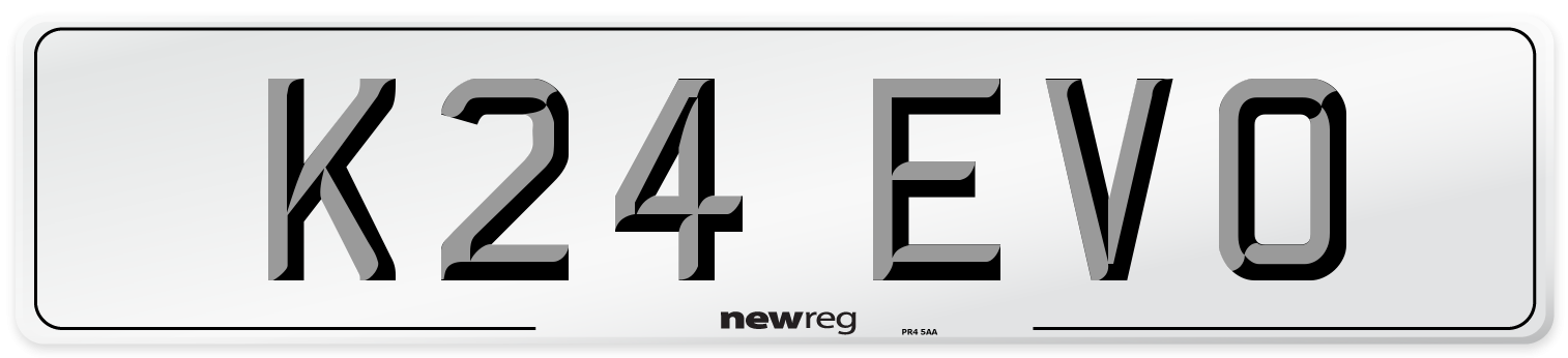 K24 EVO Front Number Plate