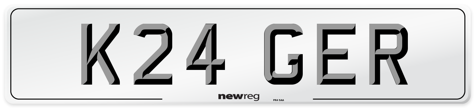K24 GER Front Number Plate
