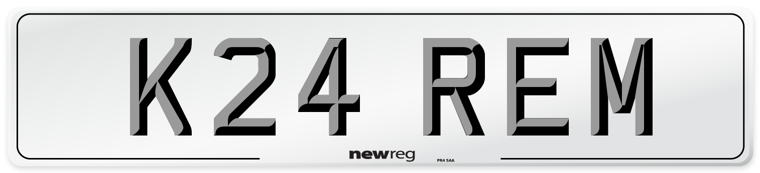 K24 REM Front Number Plate