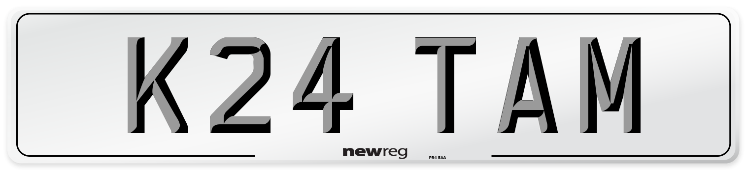 K24 TAM Front Number Plate
