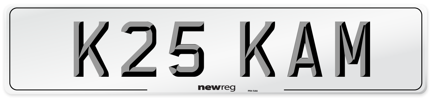 K25 KAM Front Number Plate