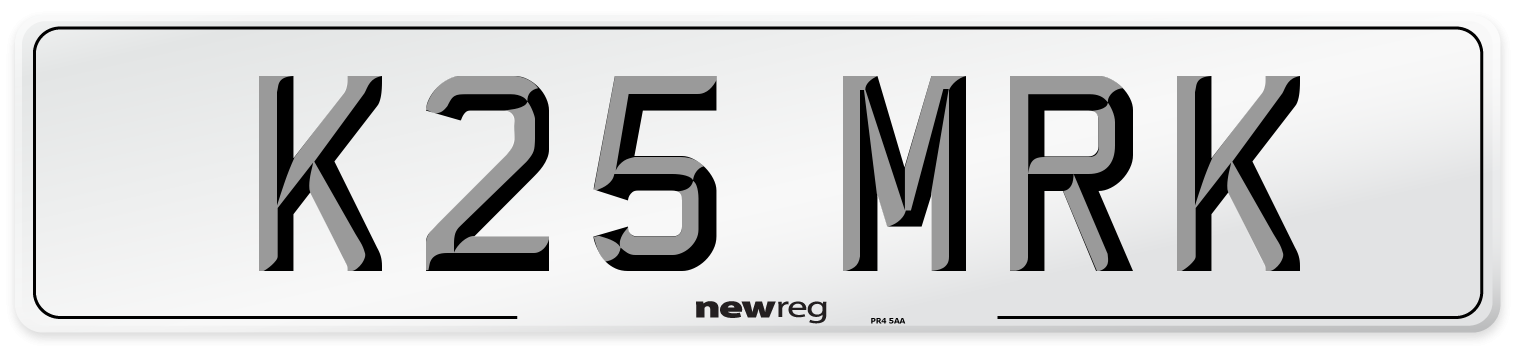 K25 MRK Front Number Plate