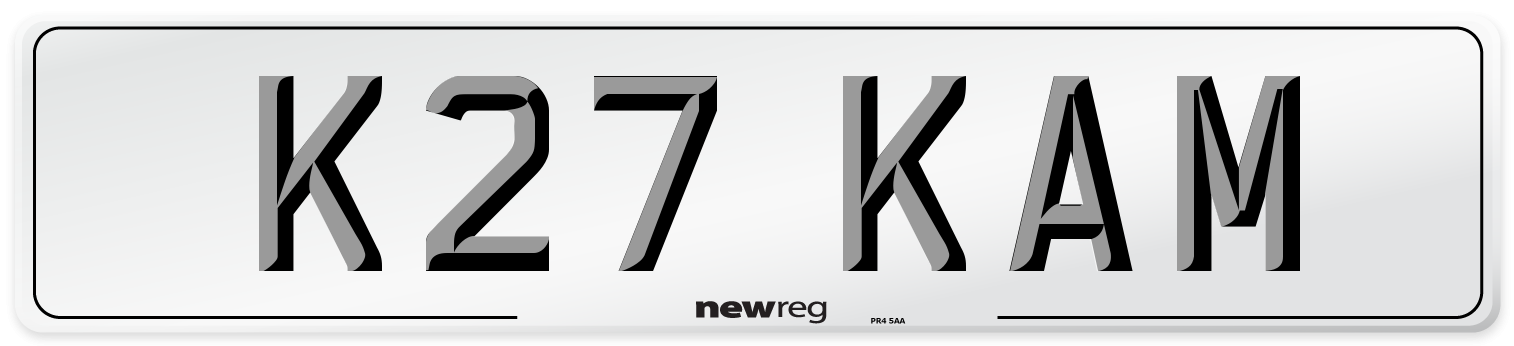 K27 KAM Front Number Plate