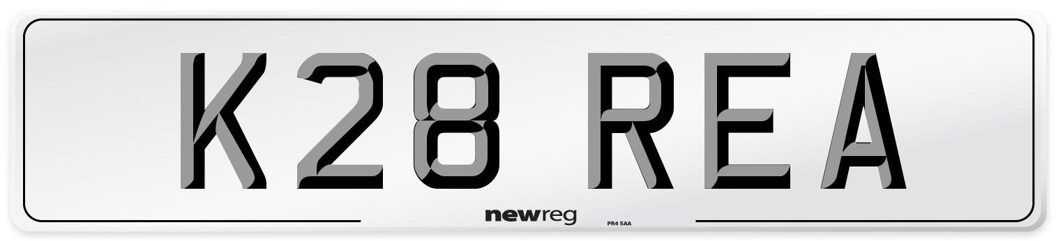 K28 REA Front Number Plate