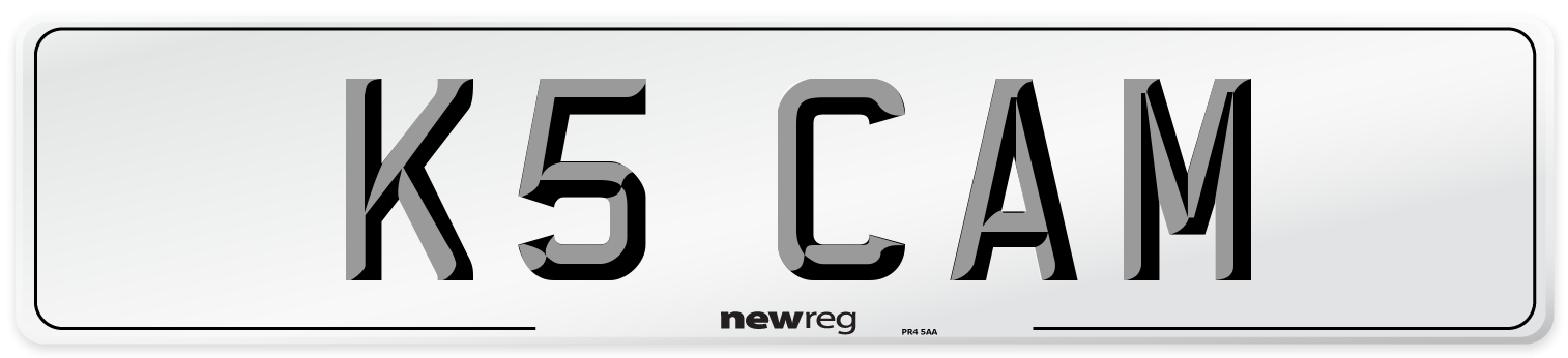 K5 CAM Front Number Plate