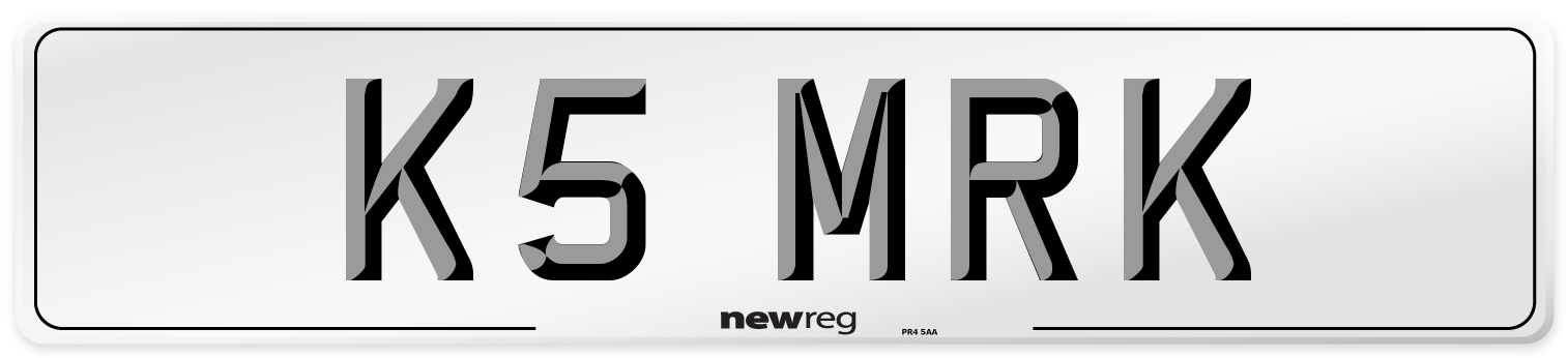 K5 MRK Front Number Plate