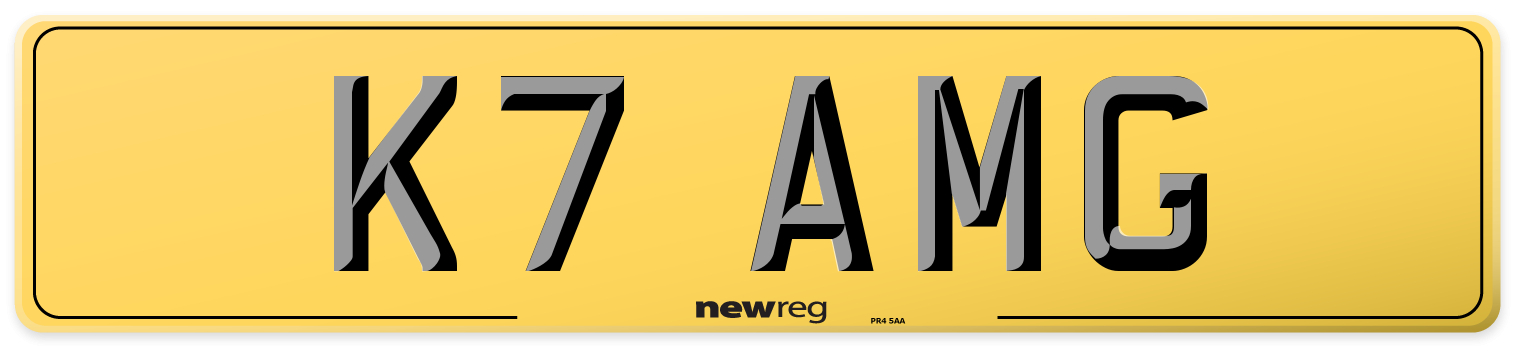 K7 AMG Rear Number Plate