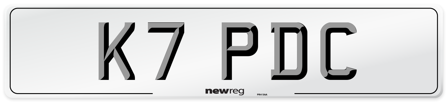 K7 PDC Front Number Plate