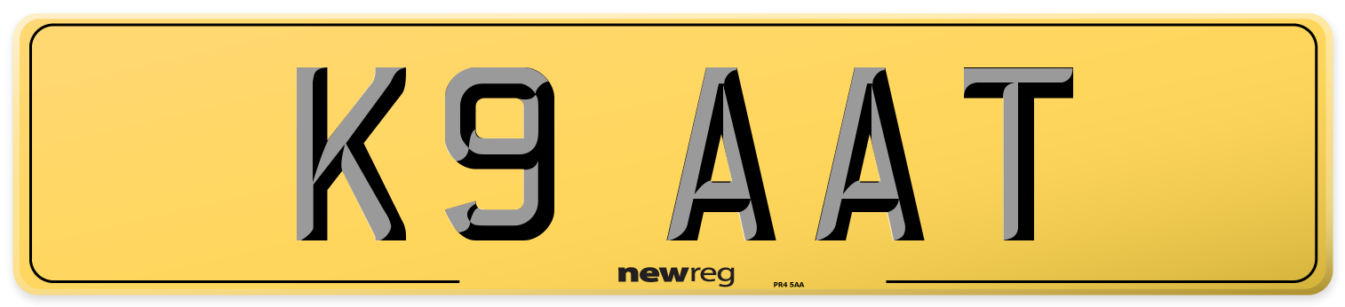 K9 AAT Rear Number Plate
