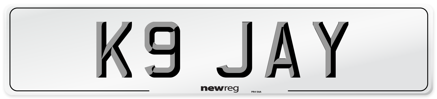 K9 JAY Front Number Plate