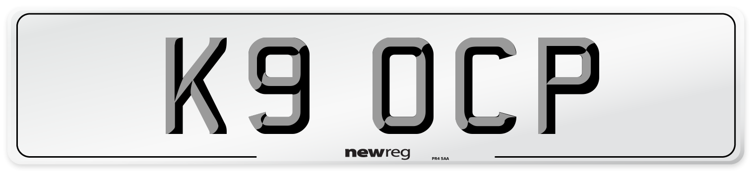 K9 OCP Front Number Plate