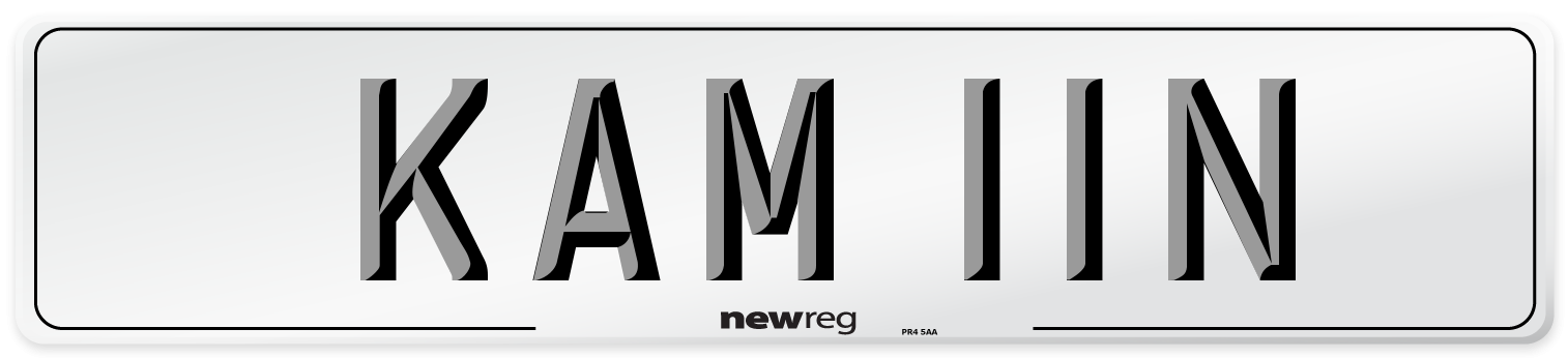 KAM 11N Front Number Plate