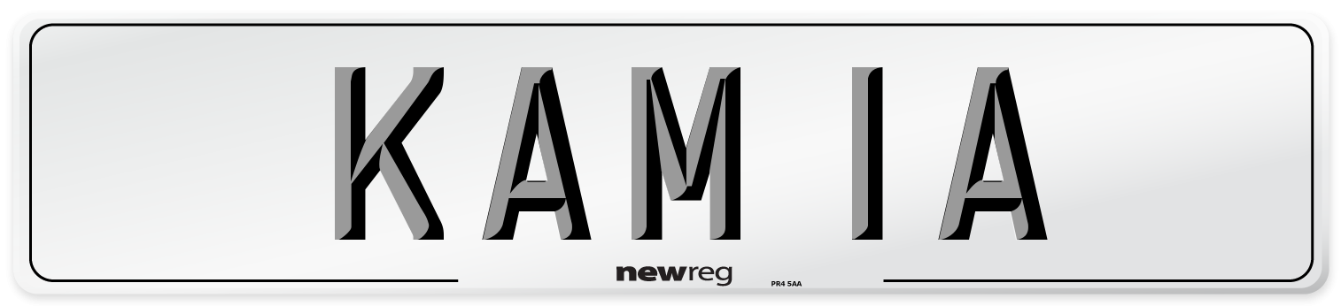KAM 1A Front Number Plate