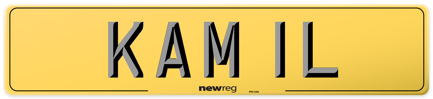 KAM 1L Rear Number Plate