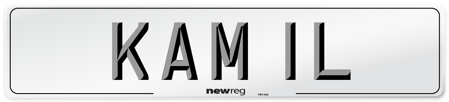 KAM 1L Front Number Plate