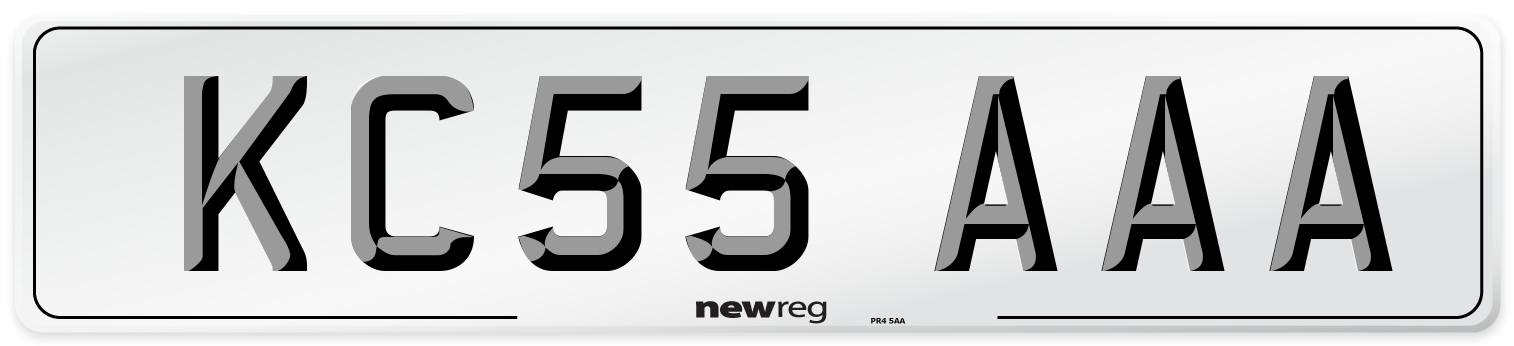 KC55 AAA Front Number Plate