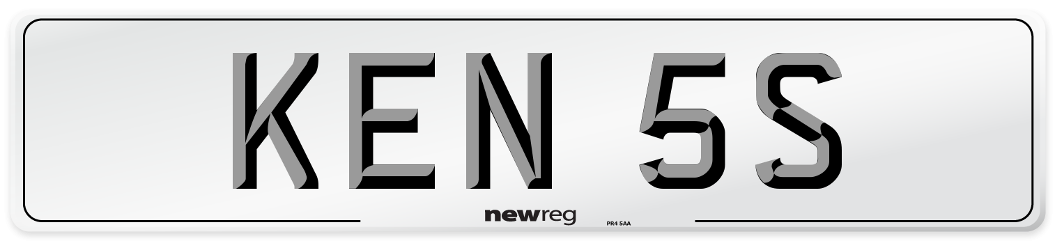 KEN 5S Front Number Plate