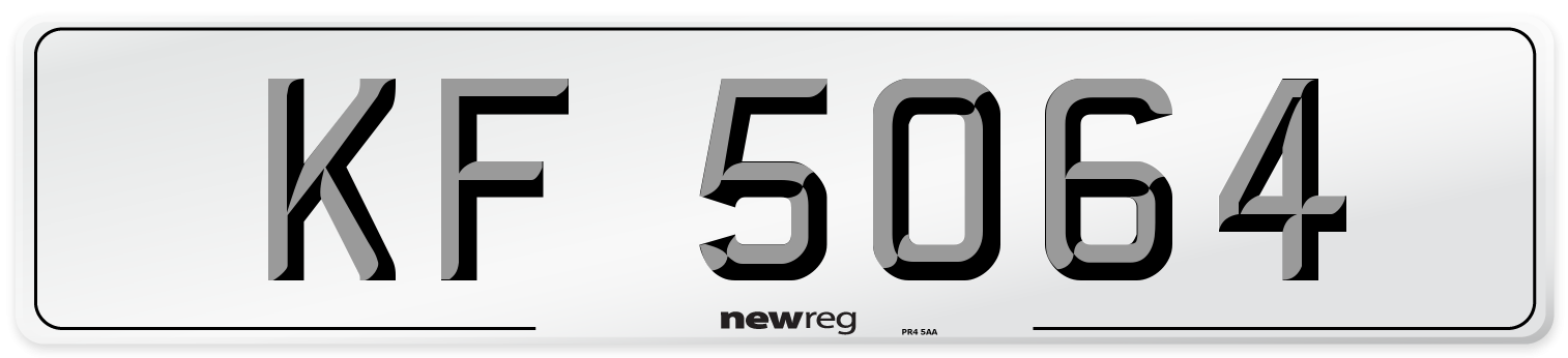 KF 5064 Front Number Plate