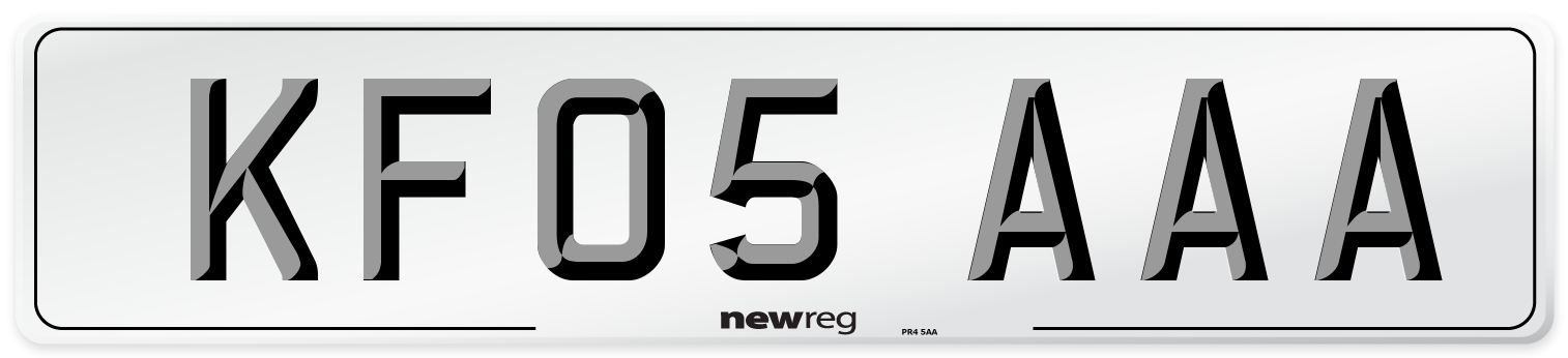 KF05 AAA Front Number Plate