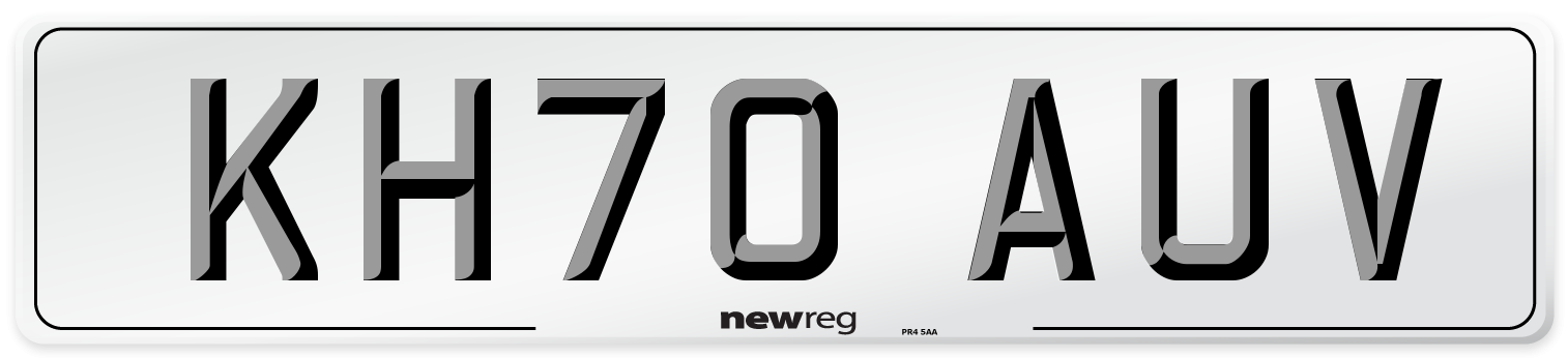 KH70 AUV Front Number Plate