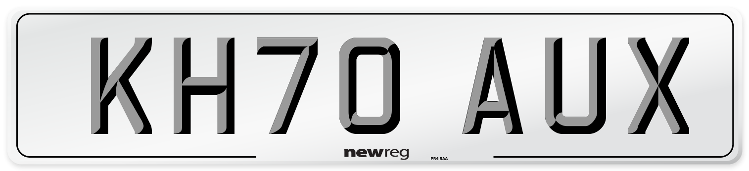 KH70 AUX Front Number Plate