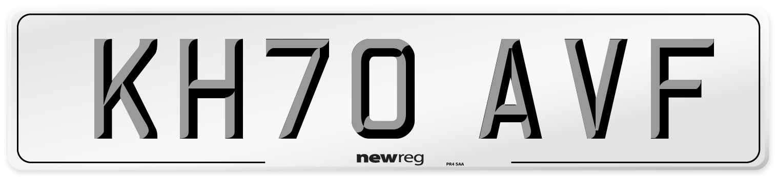 KH70 AVF Front Number Plate