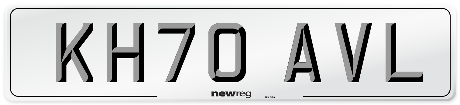 KH70 AVL Front Number Plate