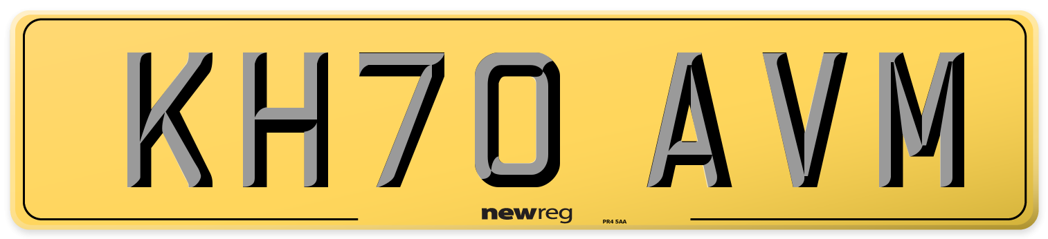 KH70 AVM Rear Number Plate