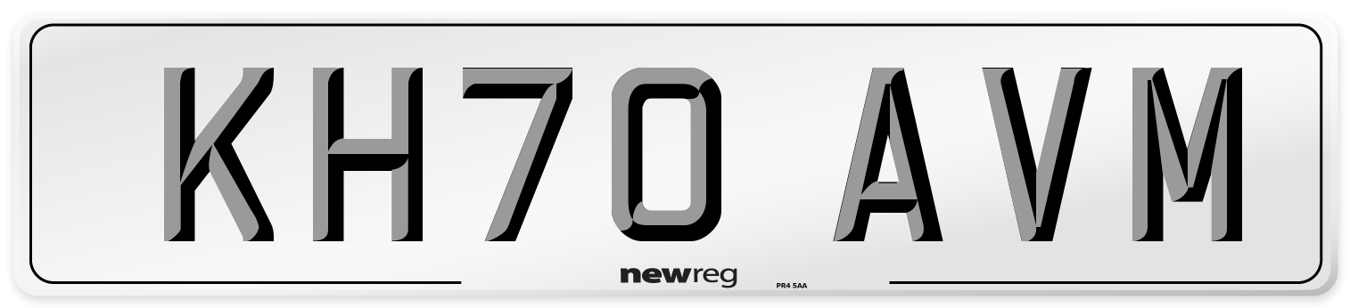 KH70 AVM Front Number Plate