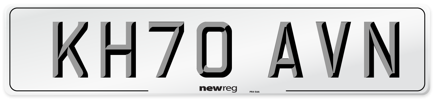 KH70 AVN Front Number Plate