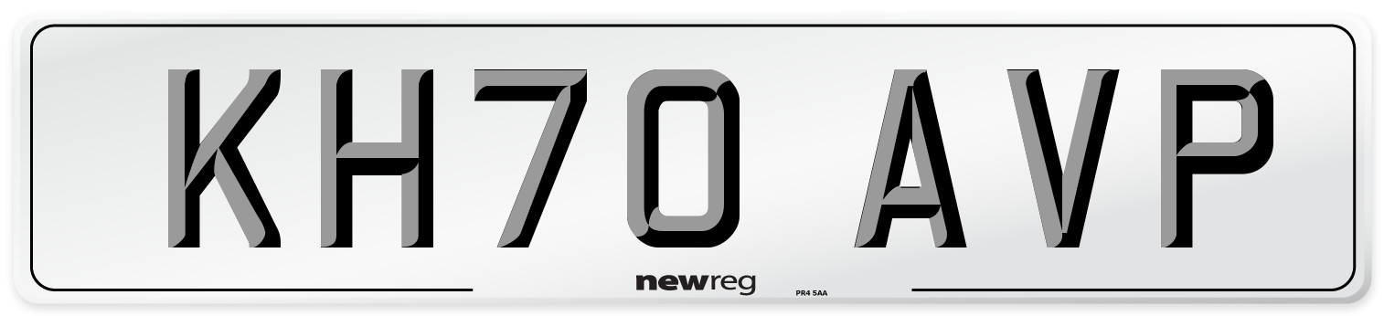 KH70 AVP Front Number Plate