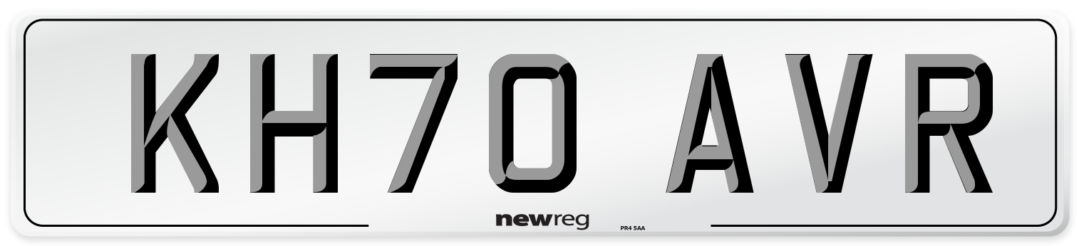 KH70 AVR Front Number Plate
