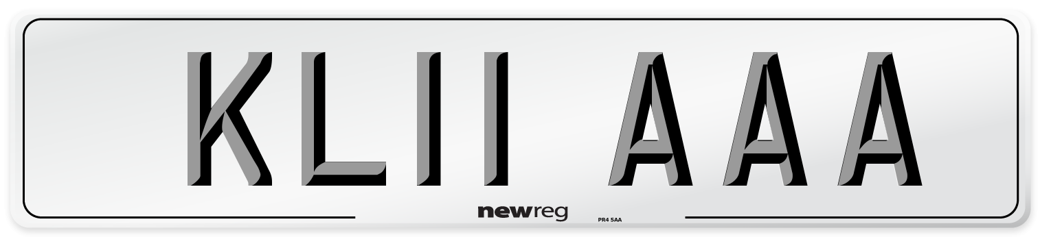 KL11 AAA Front Number Plate