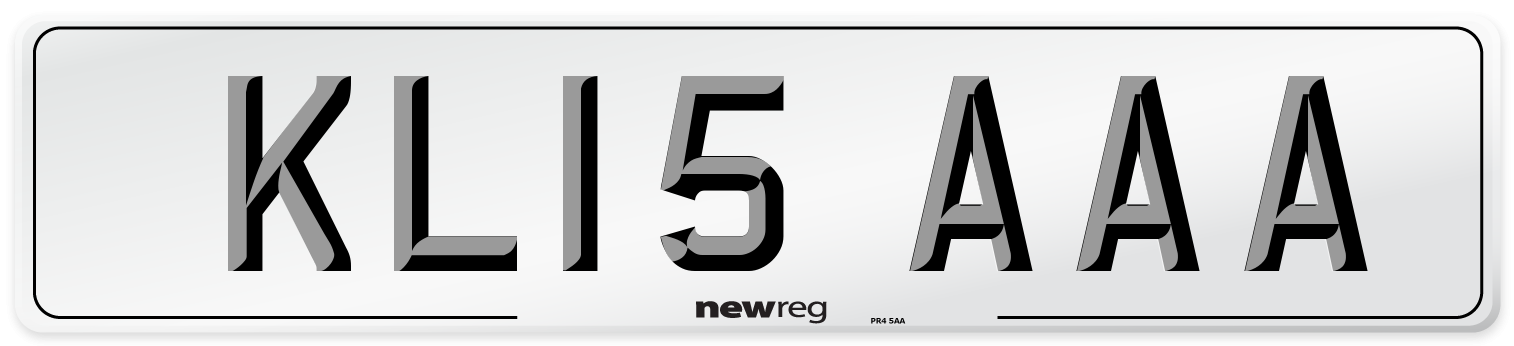KL15 AAA Front Number Plate