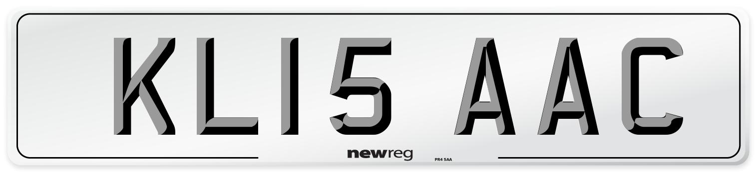 KL15 AAC Front Number Plate