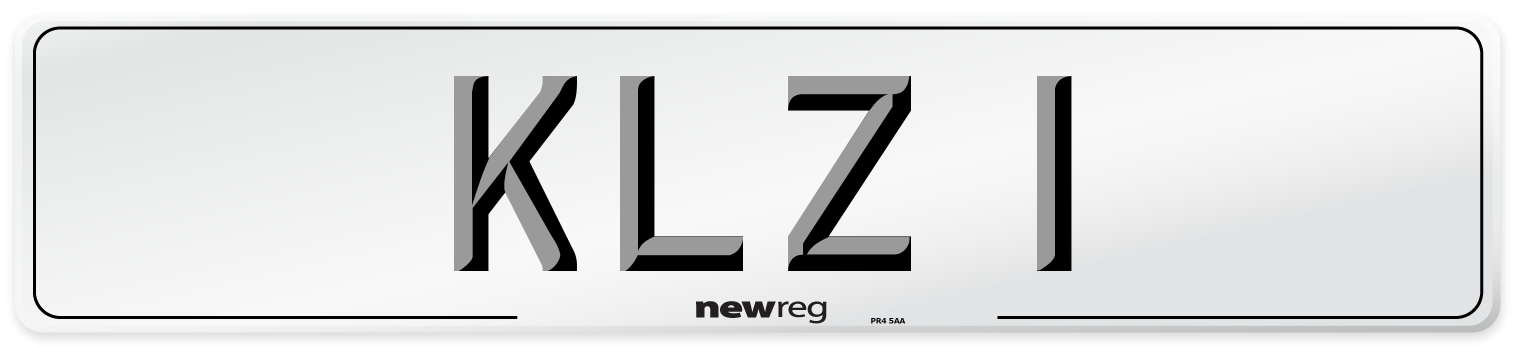 KLZ 1 Front Number Plate