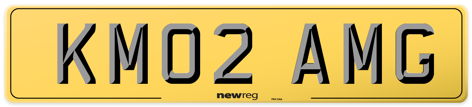 KM02 AMG Rear Number Plate