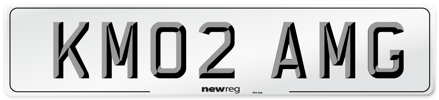 KM02 AMG Front Number Plate