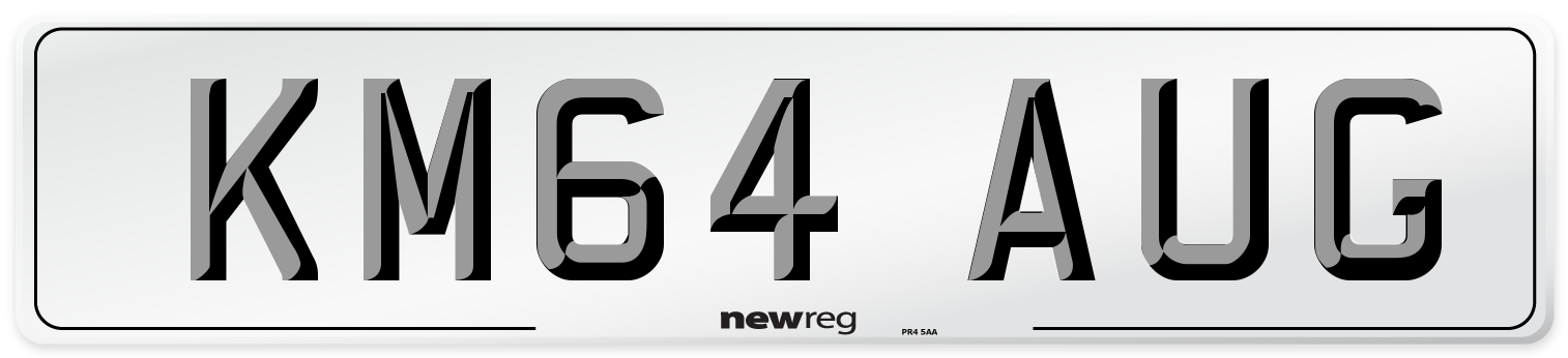 KM64 AUG Front Number Plate